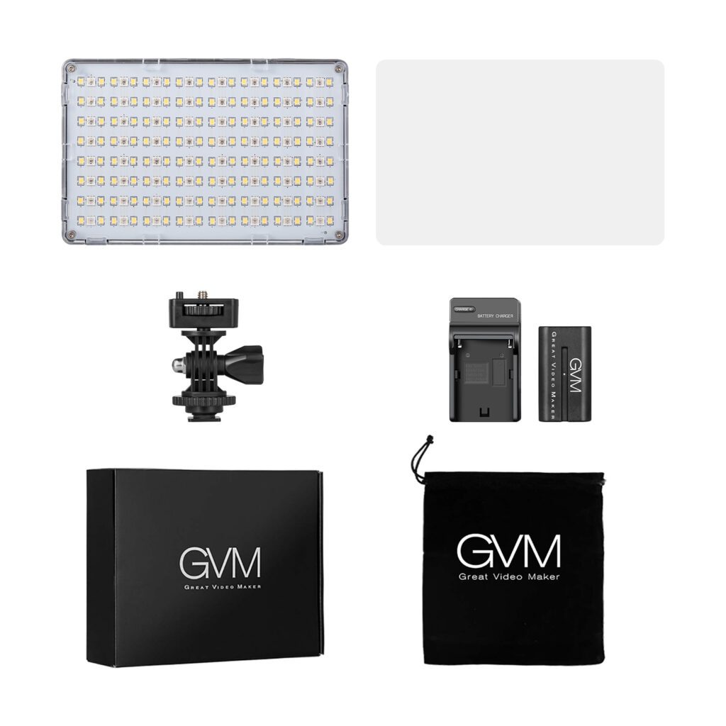 GVM RGB10S LED OnCamera Video Light RGB Light Panel
