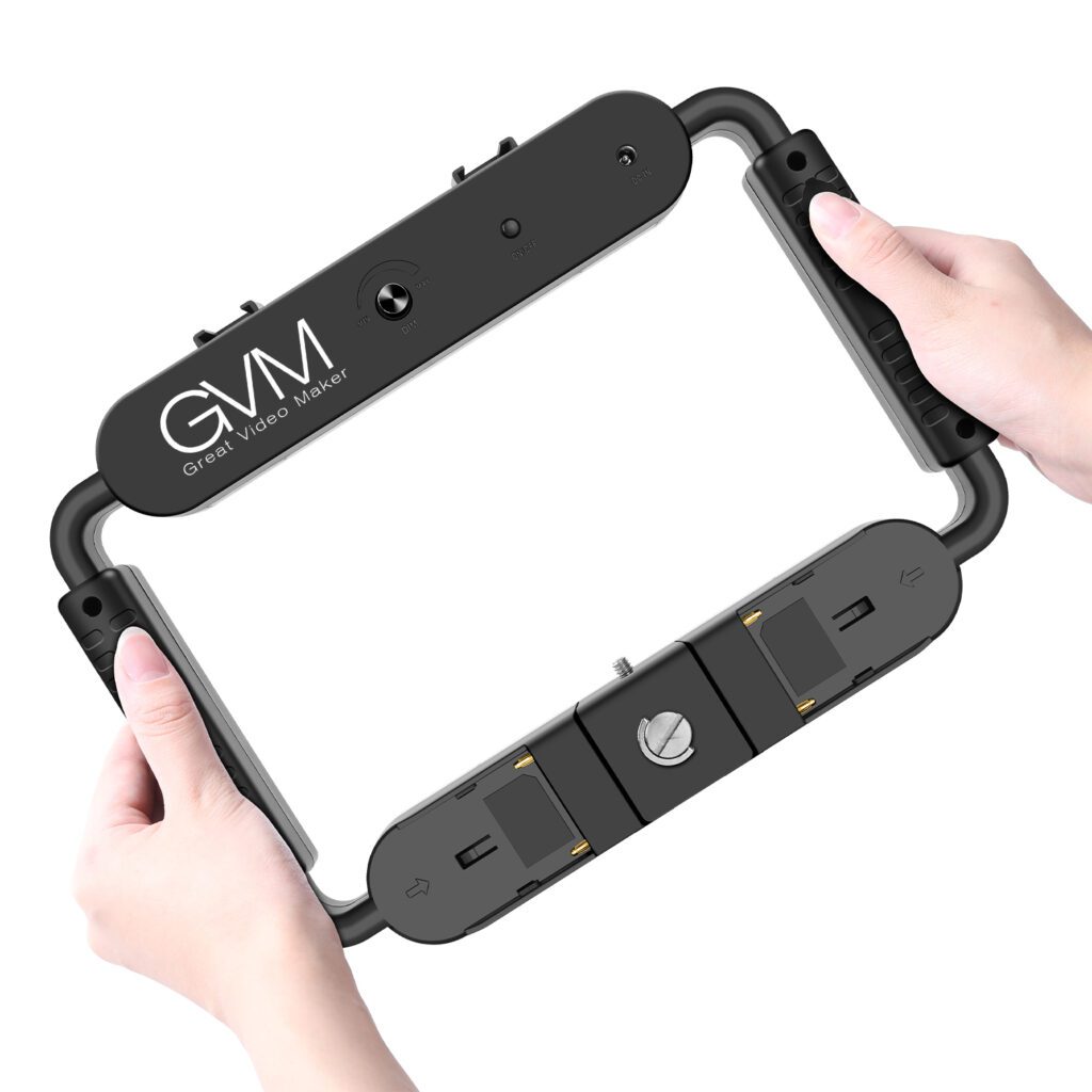 GVM LT10S Bi Color LED Smartphone Video Camera Rig Light