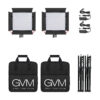 GVM-MB832 50W High Power Soft Light Bi-Color LED Video Soft Light 2-Light-Kit - Image 8
