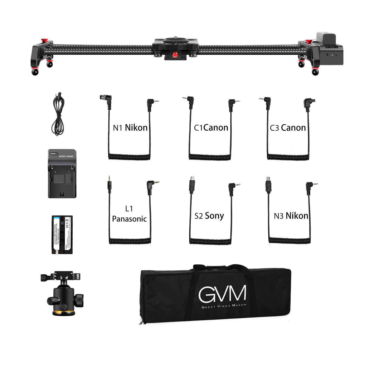 GVM SLIDER80 Wireless Professional Carbon Fiber Motorized Camera