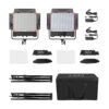 GVM 50SM Double-sided High Beam Bi-Color & High Power Brightness RGB Panel Light 2-Light-Kit - Image 12