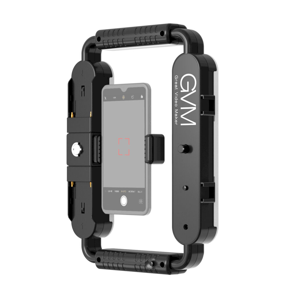 GVM LT10S Bi Color LED Smartphone Video Camera Rig Light