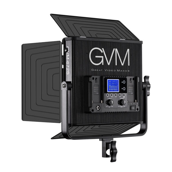 GVM-672S 40W High Beam High Brightness Bi-Color LED VIdeo Soft Light 2-light-kit - Image 6