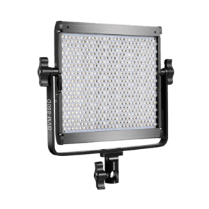 A professional square LED video light panel for photography and video