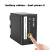 GVM BP-A60 Dual Charger with Battery for Canon C300 Mark II, C200 & C200B (6800mAh) - Image 9