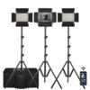 GVM-1000D 45W Bi-Color & RGB 3-Video-Light-Kit