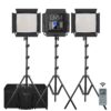 GVM-672S 40W High Beam High Brightness Bi-Color LED VIdeo Soft Light 3-light-kit