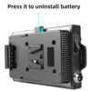 GVM-P80SBOX V-Mount Battery Plate Adapter with DC Cable Output for P80S - Image 9