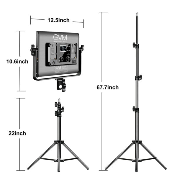 GVM 680RS 50W RGB LED Studio Video Light - Image 4