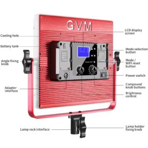 RGB Video Light KIT GVM-R50R288-2L (3)