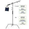 GVM C360 Turtle-Base C-Stand & Grip Arm Kit (10.5') - Image 4