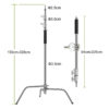 GVM C360 Turtle-Base C-Stand & Grip Arm Kit (10.5') - Image 5