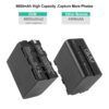 GVM-VM-F970 6600mAh Li-ion Batteries with Dual Charger and V-Mount Adapter - Image 3