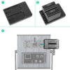 GVM-VM-F970 6600mAh Li-ion Batteries with Dual Charger and V-Mount Adapter - Image 6