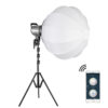 GVM-G100W 90W High Power LED Spotlight Bi-Color Studio Lighting Kit with Lantern Softbox