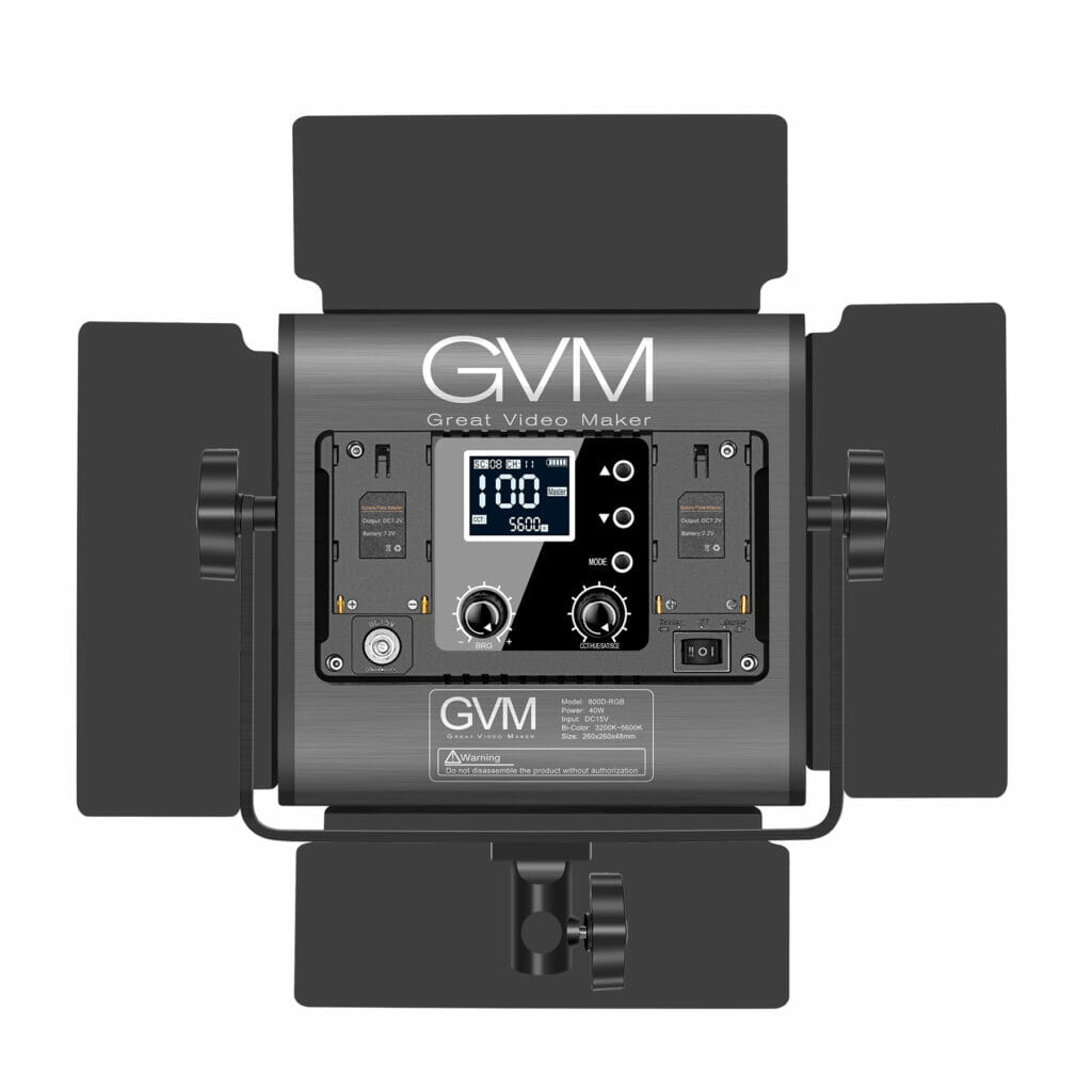 GVM-800D 40W Bi-color and RGB 3-Video Light Kit 4 主图 3 4