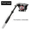 GVM 7017D Aluminum Video Tripod with Fluid Head System - Image 4