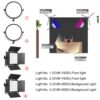 GVM Professional RGB & Bi-Color Lighting Kit 800D RGB Light+Y60D256 Edge Light - Image 6