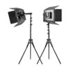 GVM-1500D 75W Powerful Bi-color and RGB Video Panel Light 2-Light-Kit - Image 3