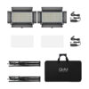 GVM-1500D 75W Powerful Bi-color and RGB Video Panel Light 2-Light-Kit - Image 5