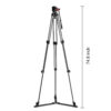 GVM 7017D Aluminum Video Tripod with Fluid Head System - Image 7