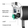 GVM 200W LED Video Light High Power LED Spotlight Bi-Color LED Daylight - Image 8