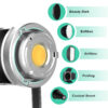 GVM 200W LED Video Light High Power LED Spotlight Bi-Color LED Daylight - Image 6