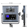 GVM LED-1200 65W Powerful Bi-color Video Panel Light Kit 3Pcs - Image 5