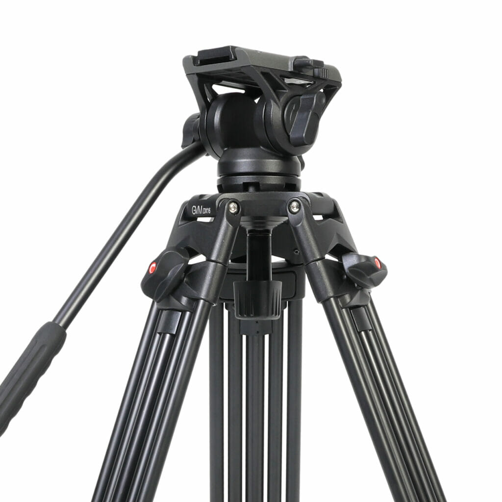 GVM Aluminum Camera Video Tripod DX16 with Fluid Head System 3 铝合金材质