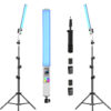 GVM-T20R 20W RGB & Bi-Color Wand Light 2Pcs - Image 2