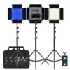 GVM LED-1200 65W Powerful Bi-color Video Panel Light Kit 3Pcs - Image 3