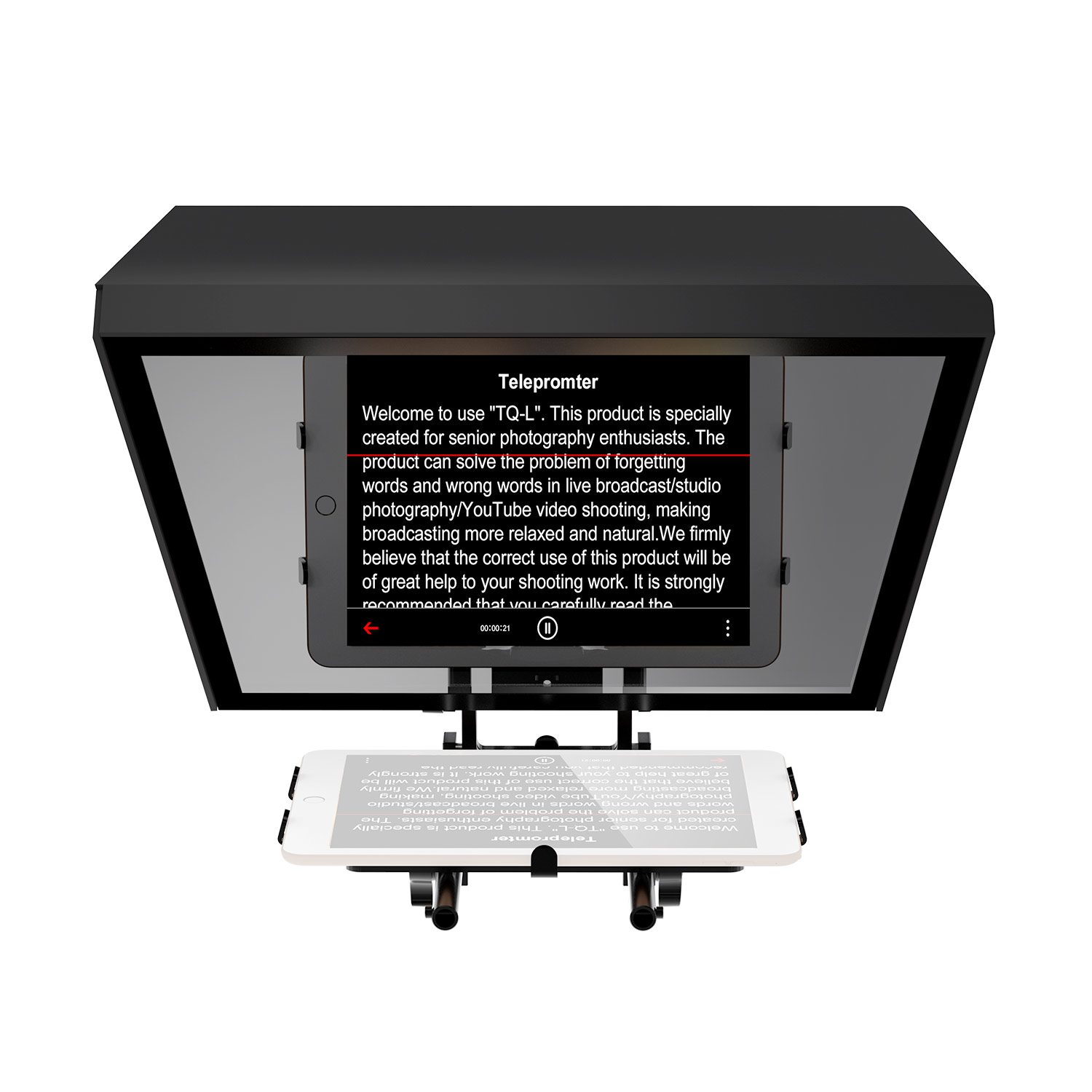 GVM TQL Teleprompter for Tablets and Smartphones with Bluetooth Remote