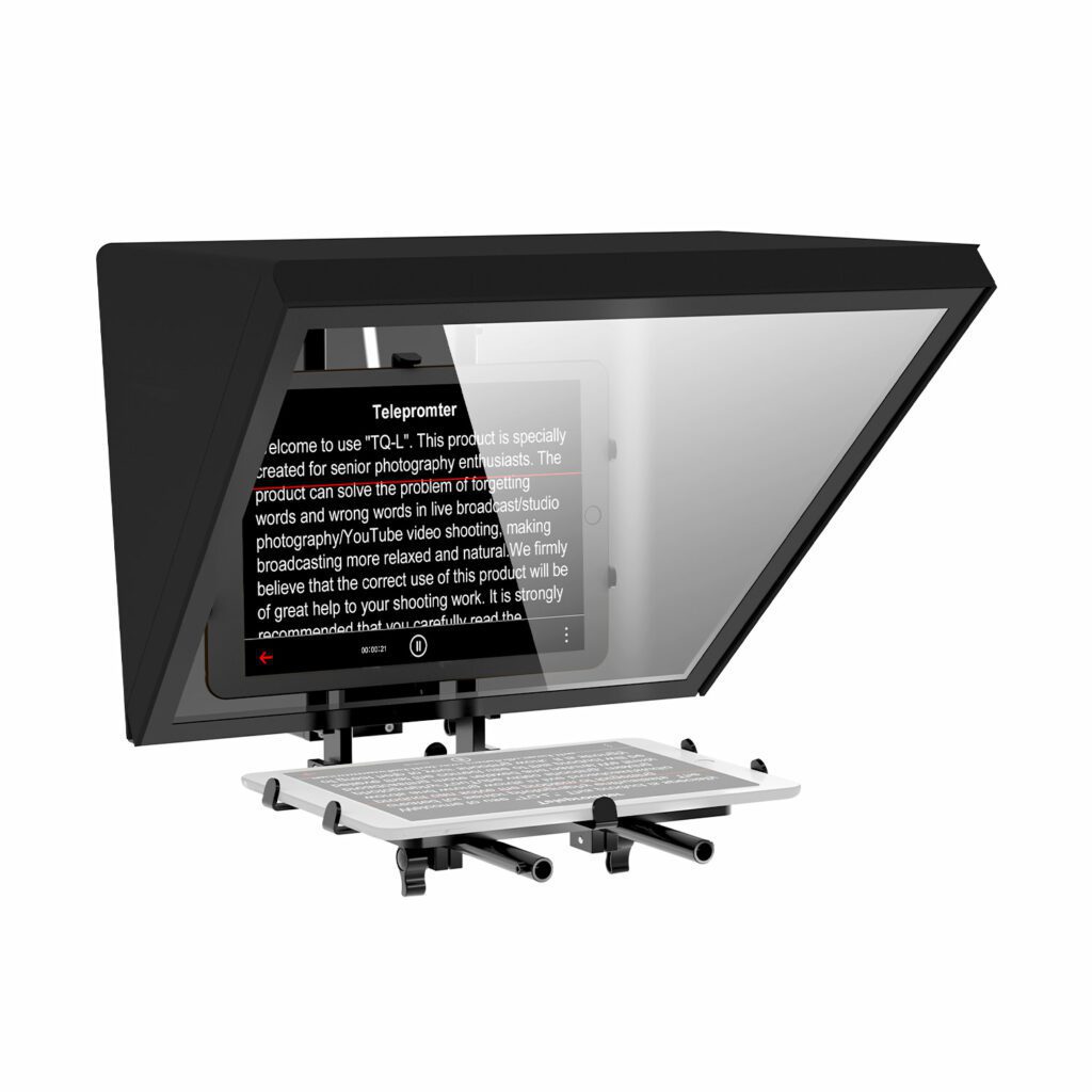 GVM TQL Teleprompter for Tablets and Smartphones with Bluetooth Remote