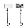 GVM On-Camera Bi-color LED Video Light 2-Light Kit with Bluetooth App Control & Power Supplies