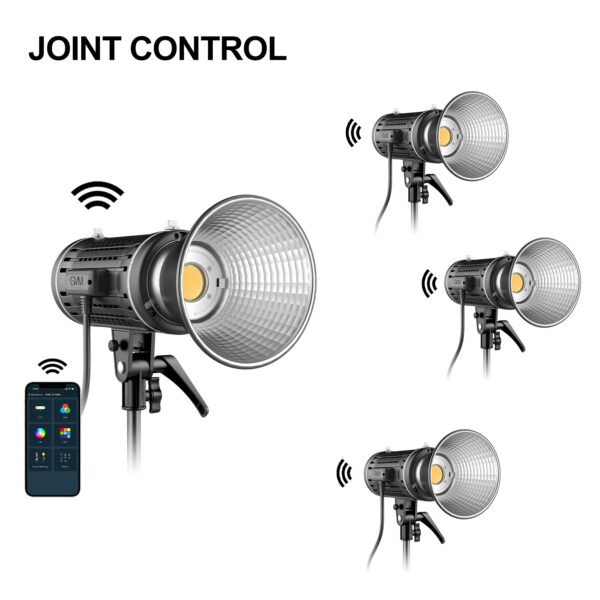 GVM-ST100R 100W Led Video Light RGB+Bi-Color Double Sided Daylight Balanced COB Light 77600 lux/0.5m CRI97+ 12 Built-in Lighting Effects App Control 2700K-7500K Photography Lighting - Image 13