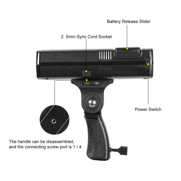 GVM TTL Li-Ion Camera Flash Speedlite with Trigger Kit - Image 7