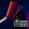 GVM 2-Pack RGB LED Light Stick Kit,20W Dimmable 3200K~5600K Bi-Color Handheld Light with Tripod Stand /360° Full Color/CRI 97+/8 Scenes/Bag for Camera Video Studio YouTube Product Photography Shooting - Image 7