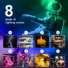 GVM RGB20W On-Camera RGB & Bi-color LED Video Light 2-Light Kit Set with Bluetooth App Control & Power Supplies - Image 2