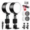 GVM 7SM Mini Double-Sided RGB & LED Video Light On-Camera 2 Lights