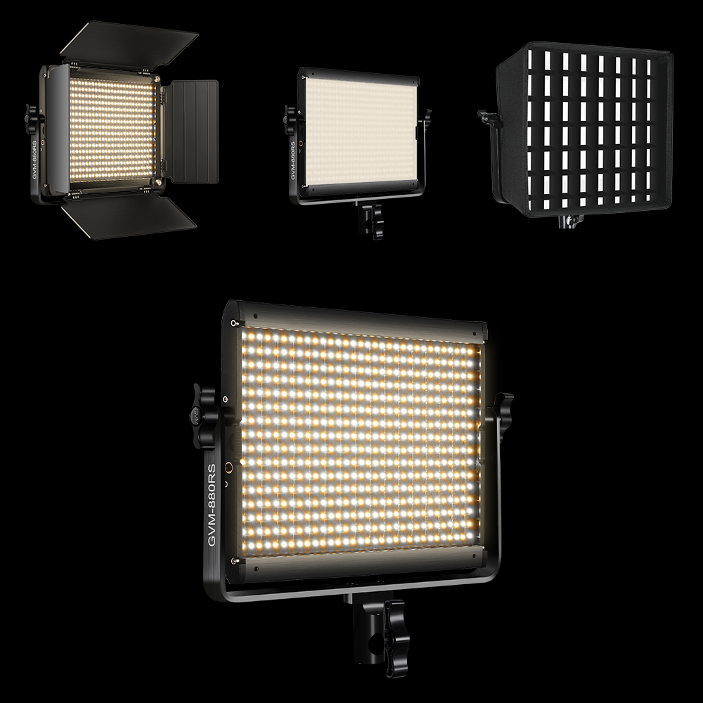 GVM 880RS RGB LED Studio Video Light Kit – GVMLED