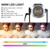GVM SD600D Bi-Color LED Monolight with Softbox kit - Image 7