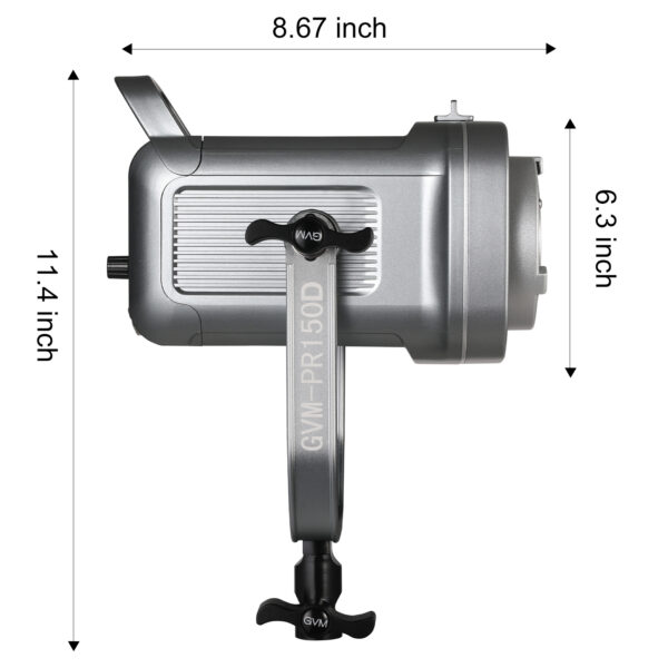 GVM PR150D 150W High Power LED Monolight Bi-Color Studio Lighting Kit with Softbox - Image 7