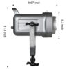 GVM PR150D 150W High Power LED Monolight Bi-Color  Studio Lighting Kit with Lantern Softbox - Image 8