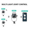GVM PR150D 150W High Power LED Monolight Bi-Color  Studio Lighting Kit with Lantern Softbox - Image 6