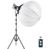 GVM PR150D 150W High Power LED Monolight Bi-Color  Studio Lighting Kit with Lantern Softbox - Image 2