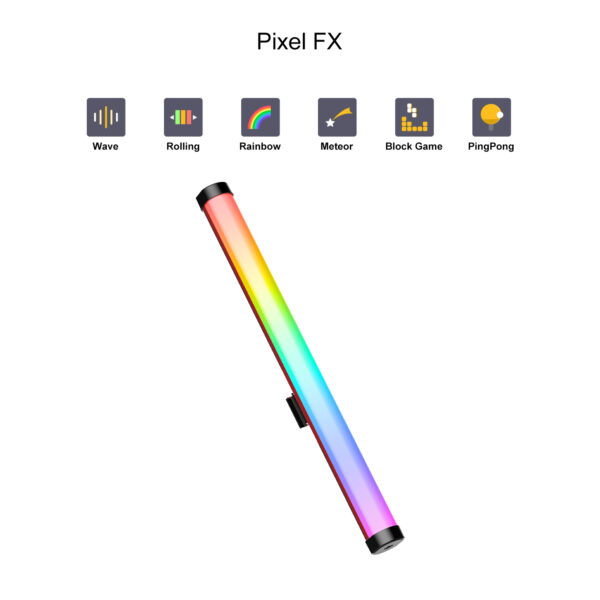 GVM BD25R RGB & Bi-color Colorful stick Tube Light - Image 4