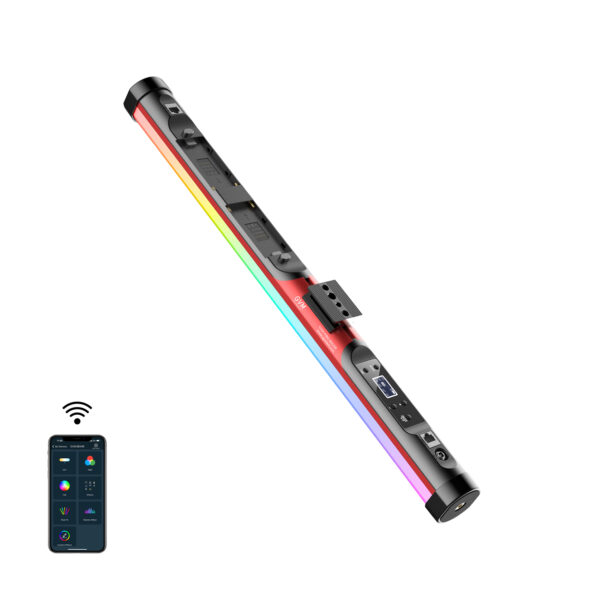GVM BD25R RGB & Bi-color Colorful stick Tube Light - Image 2