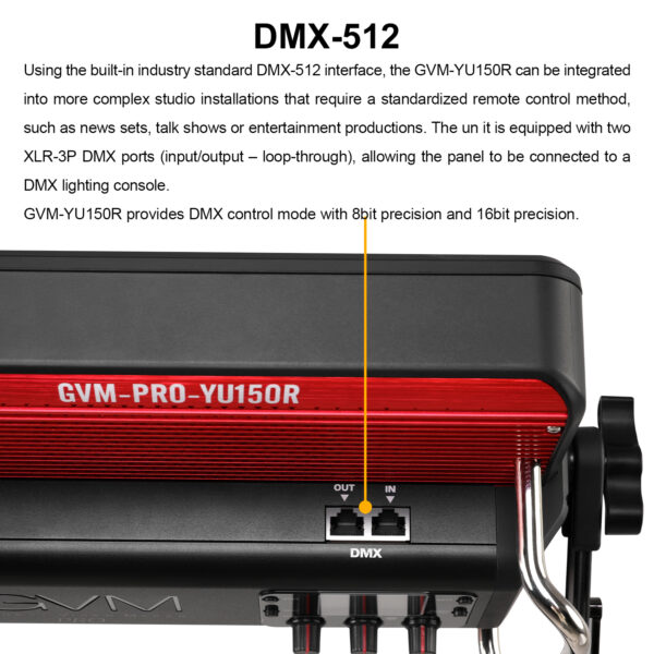 GVM YU150R PRO Led Video Lights Panel Rgb And Bi-Color Studio Light - Image 17