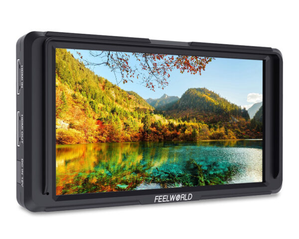 FeelWorld F5 5.0" Full HD HDMI On-Camera Monitor with 4K Support and Tilt Arm - Image 4