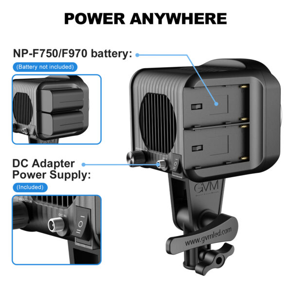 GVM SD80D 80w Bi-Color Spotlight Daylight 3 kits - Image 14